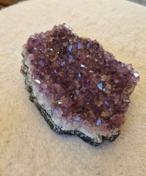 Large Premium High Grade Amethyst Raw Druzy Cluster Piece 111 - 756g H3.5xW10xD15cm - Image 6