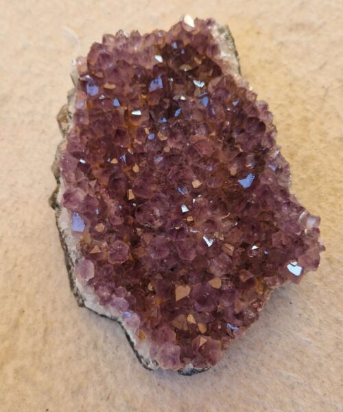 Large Premium High Grade Amethyst Raw Druzy Cluster Piece 111 - 756g H3.5xW10xD15cm - Image 5