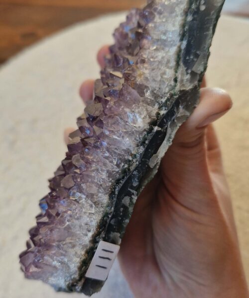 Large Premium High Grade Amethyst Raw Druzy Cluster Piece 111 - 756g H3.5xW10xD15cm - Image 3
