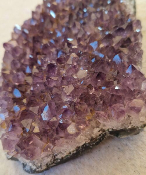 Alternative view of Large Premium High Grade Amethyst Raw Druzy Cluster Piece 111 - 756g H3.5xW10xD15cm