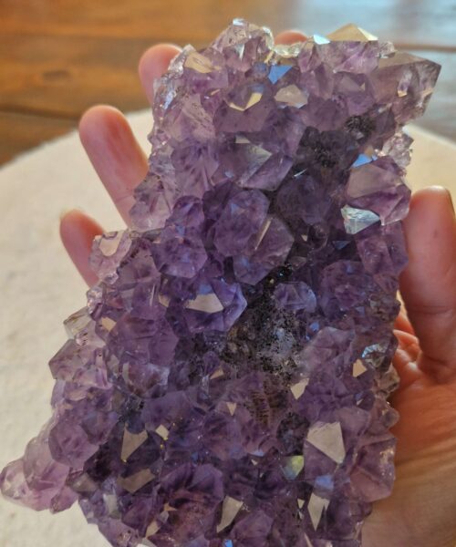 Large Premium High Grade Amethyst Raw Druzy Cluster Piece 112 - 851g H5xW9xD14cm - Image 3