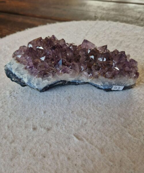 Large Premium High Grade Amethyst Raw Druzy Cluster Piece 113 - 697g H5.5xW15.5xD8cm - Image 10