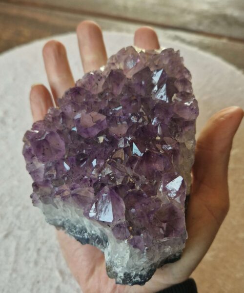 Large Premium High Grade Amethyst Raw Druzy Cluster Piece 115 - 774g H5.5xW13xD9cm - Image 6
