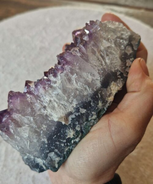 Large Premium High Grade Amethyst Raw Druzy Cluster Piece 115 - 774g H5.5xW13xD9cm - Image 5