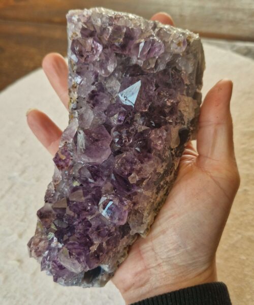 Large Premium High Grade Amethyst Raw Druzy Cluster Piece 117 - 849g H5.5xW15xD9cm - Image 5