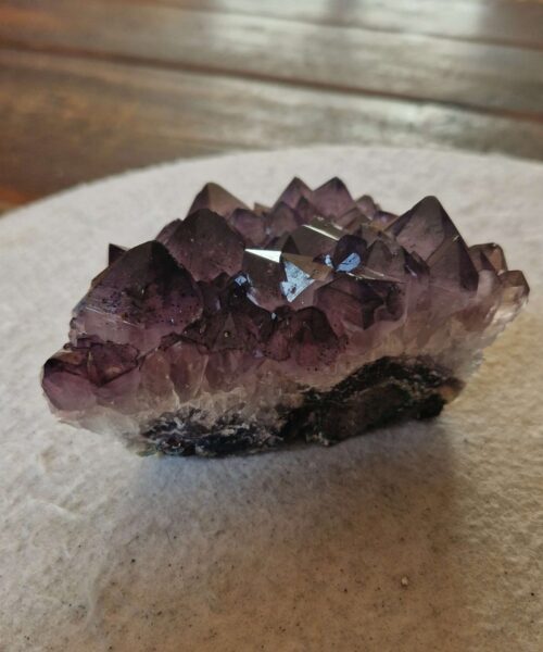 Premium High Grade Amethyst Druzy Cluster Piece 118 - 586g H6xW12xD9cm - Image 8