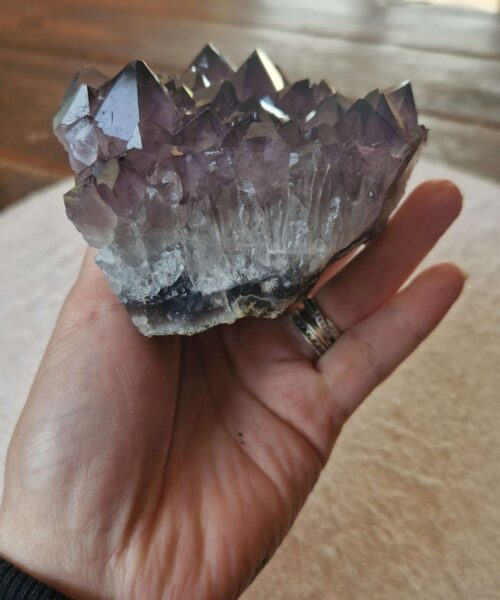 Premium High Grade Amethyst Druzy Cluster Piece 118 - 586g H6xW12xD9cm - Image 5