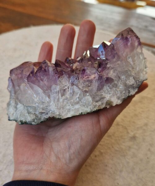 Large Premium High Grade Amethyst Raw Druzy Cluster Piece 119 - 637g H6xW13xD6cm - Image 4
