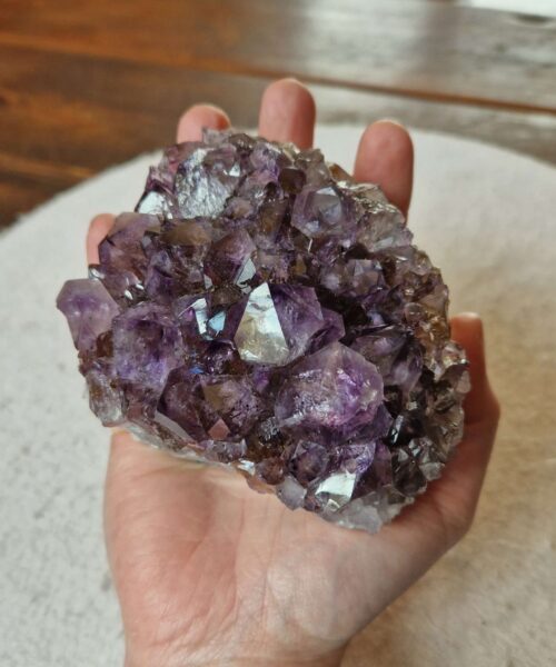 Large Premium High Grade Amethyst Raw Druzy Cluster Piece 120 - 797g H7xW10xD8.5cm - Image 5