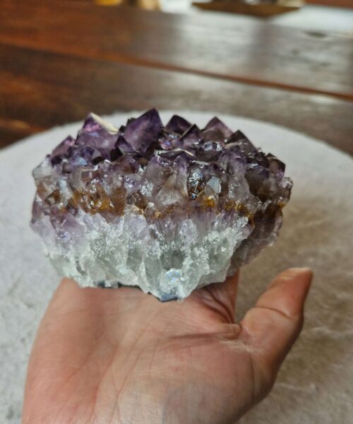 Large Premium High Grade Amethyst Raw Druzy Cluster Piece 120 - 797g H7xW10xD8.5cm - Image 3