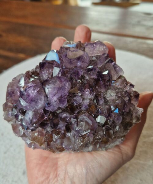 Alternative view of Large Premium High Grade Amethyst Raw Druzy Cluster Piece 120 - 797g H7xW10xD8.5cm