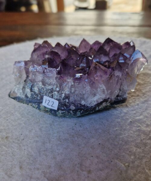 Premium High Grade Amethyst Druzy Cluster Piece 122 - 535g H5xW11xD7.5cm - Image 10