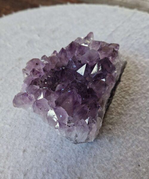 Premium High Grade Amethyst Druzy Cluster Piece 122 - 535g H5xW11xD7.5cm - Image 8