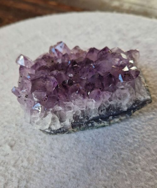 Premium High Grade Amethyst Druzy Cluster Piece 122 - 535g H5xW11xD7.5cm - Image 7