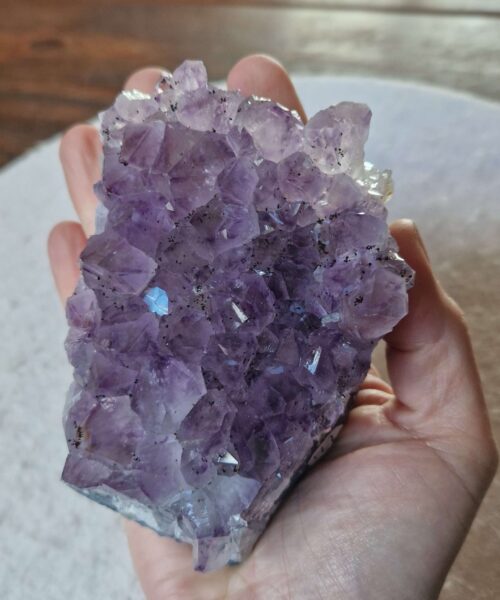 Premium High Grade Amethyst Druzy Cluster Piece 122 - 535g H5xW11xD7.5cm - Image 5