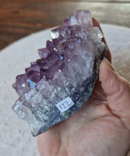 Premium High Grade Amethyst Druzy Cluster Piece 122 - 535g H5xW11xD7.5cm - Image 4
