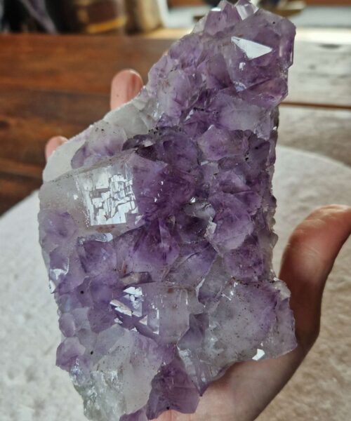 Large Premium High Grade Amethyst Raw Druzy Cluster Piece 123 - 936g H6xW16.5xD11cm - Image 5