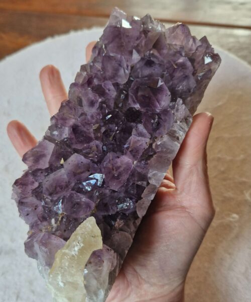 Large Premium High Grade Amethyst Raw Druzy Cluster Piece 124 - 982g H7xW16.5xD7cm - Image 6
