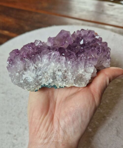 Large Premium High Grade Amethyst Raw Druzy Cluster Piece 126 - 682g H5.5xW12.5xD9cm - Image 4