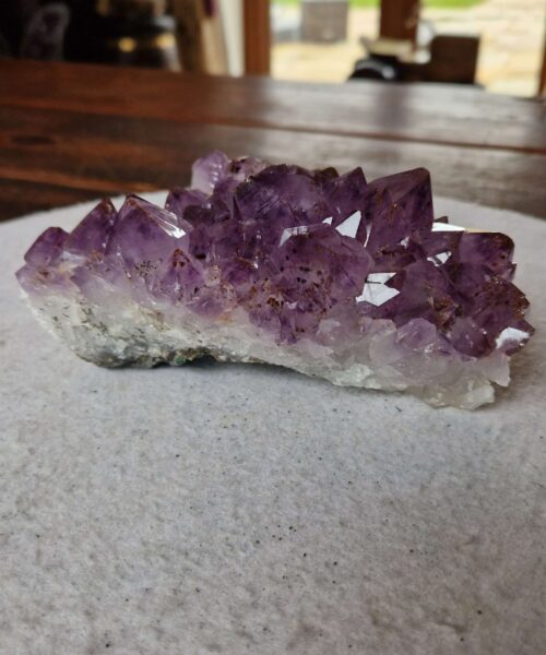 Large Premium High Grade Amethyst Raw Druzy Cluster Piece 129 - 972g H7.5xW16xD10.5cm - Image 10