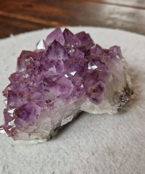 Large Premium High Grade Amethyst Raw Druzy Cluster Piece 129 - 972g H7.5xW16xD10.5cm - Image 8