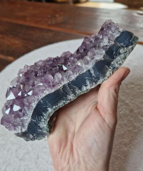 Large Premium High Grade Amethyst Raw Druzy Cluster Piece 130 - 898g H7.5xW17xD9cm - Image 3