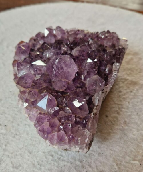 Large Premium High Grade Amethyst Raw Druzy Cluster Piece 131 - 861g H6xW12xD10cm