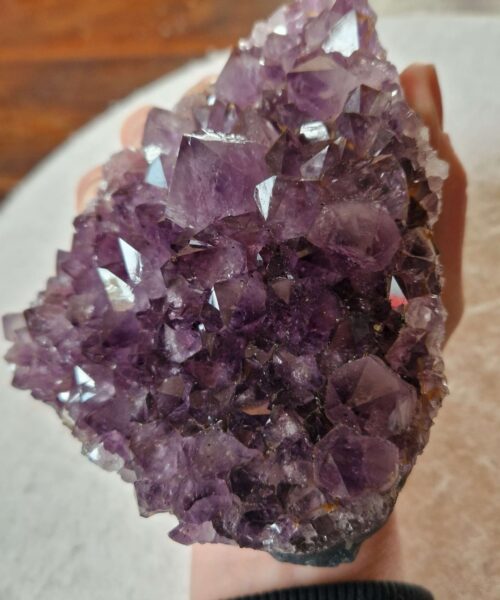 Large Premium High Grade Amethyst Raw Druzy Cluster Piece 131 - 861g H6xW12xD10cm - Image 3