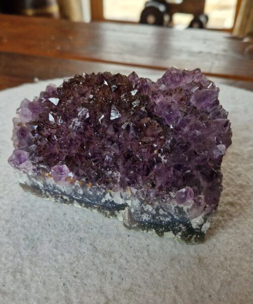Large Premium High Grade Amethyst Raw Druzy Cluster Piece 133 - 868g H5.5xW12xD10cm - Image 10