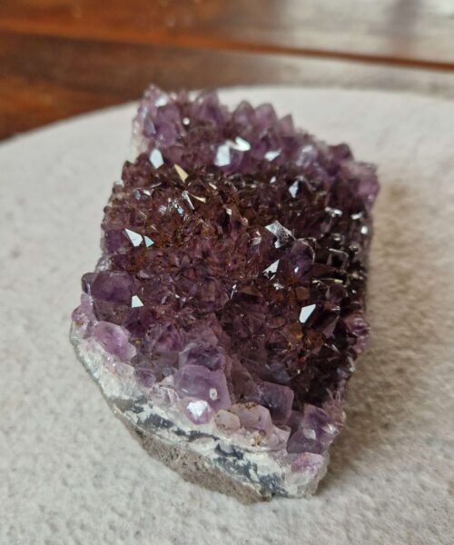 Large Premium High Grade Amethyst Raw Druzy Cluster Piece 133 - 868g H5.5xW12xD10cm - Image 7