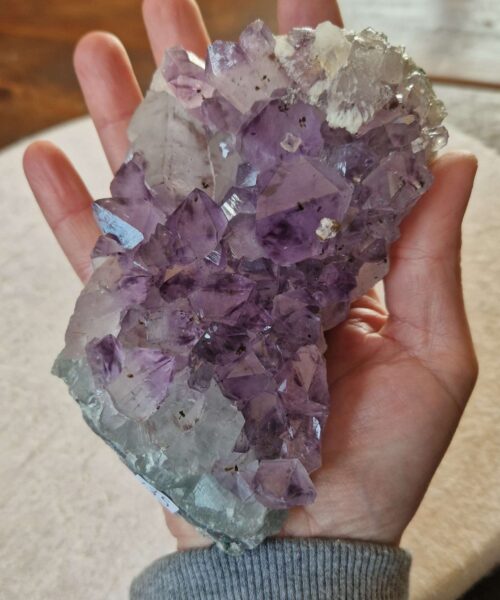 Premium High Grade Amethyst Druzy Cluster Piece 135 - 574g H5xW13xD8cm - Image 6