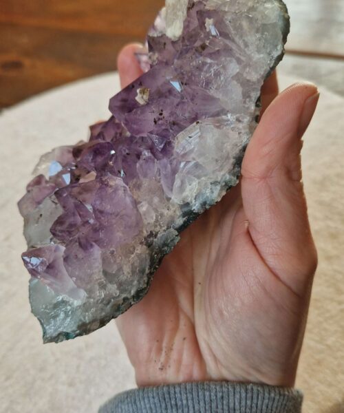 Premium High Grade Amethyst Druzy Cluster Piece 135 - 574g H5xW13xD8cm - Image 5