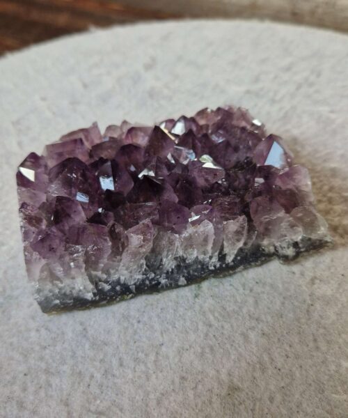 Premium High Grade Amethyst Druzy Cluster Piece 138 - 503g H4.5xW10.5xD7cm - Image 8