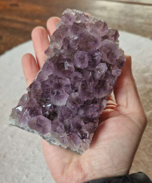 Premium High Grade Amethyst Druzy Cluster Piece 138 - 503g H4.5xW10.5xD7cm - Image 5