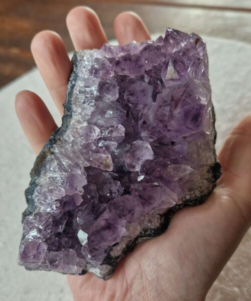 Premium High Grade Amethyst Druzy Cluster Piece 141 - 466g H5.5xW13xD8cm - Image 3