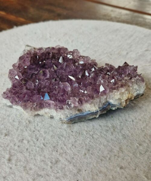 Premium High Grade Amethyst Druzy Cluster Piece 142 - 418g H4.5xW13xD8cm - Image 10