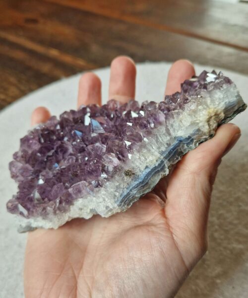 Premium High Grade Amethyst Druzy Cluster Piece 142 - 418g H4.5xW13xD8cm - Image 3
