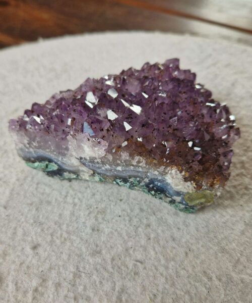 Premium High Grade Amethyst Druzy Cluster Piece 143 - 585g H4.5xW13xD9cm - Image 10