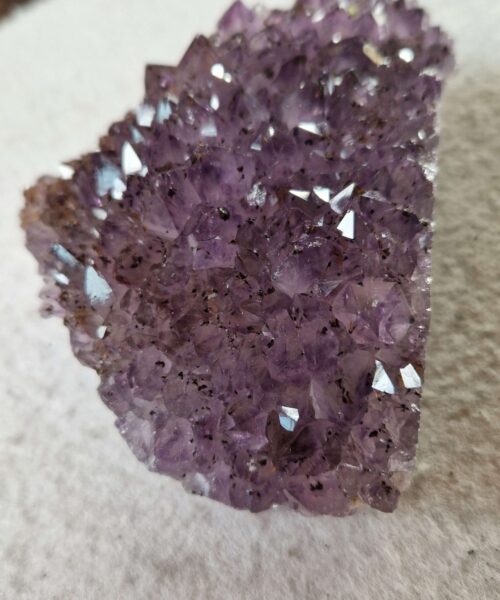 Alternative view of Premium High Grade Amethyst Druzy Cluster Piece 143 - 585g H4.5xW13xD9cm