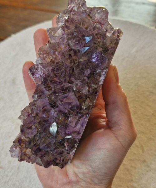 Premium High Grade Amethyst Druzy Cluster Piece 144 - 574g H5xW13xD6cm - Image 5