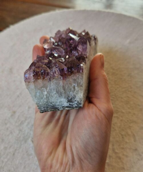 Premium High Grade Amethyst Druzy Cluster Piece 144 - 574g H5xW13xD6cm - Image 4