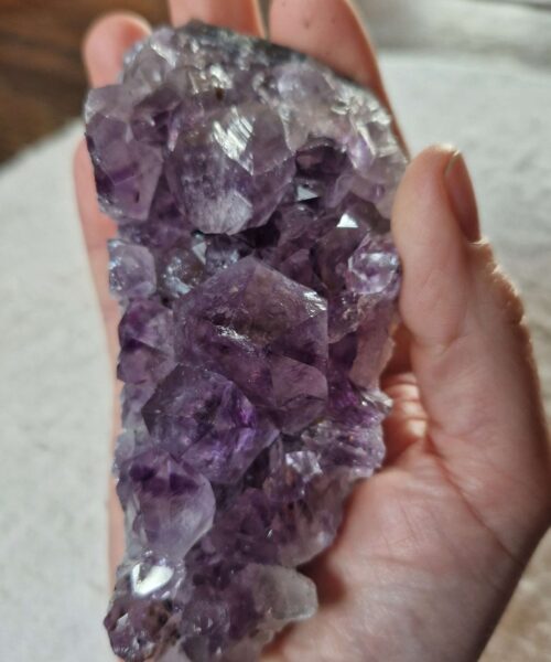 Premium High Grade Amethyst Druzy Cluster Piece 145 - 413g H6xW11xD5cm - Image 3