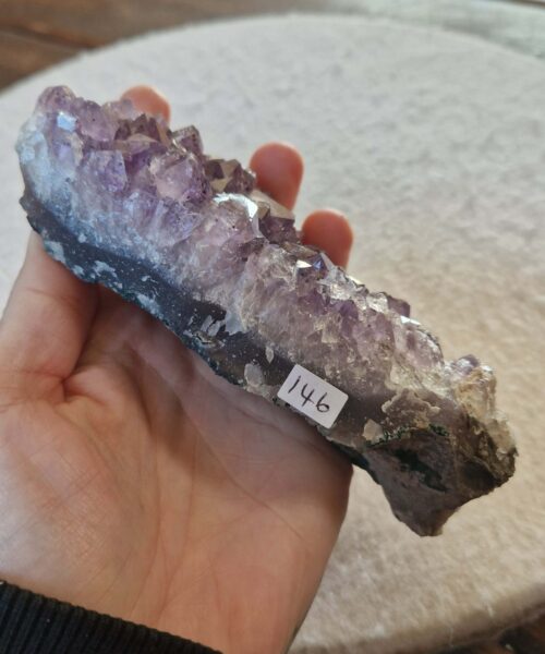 Premium High Grade Amethyst Druzy Cluster Piece 146 - 446g H5xW14xD6cm - Image 5
