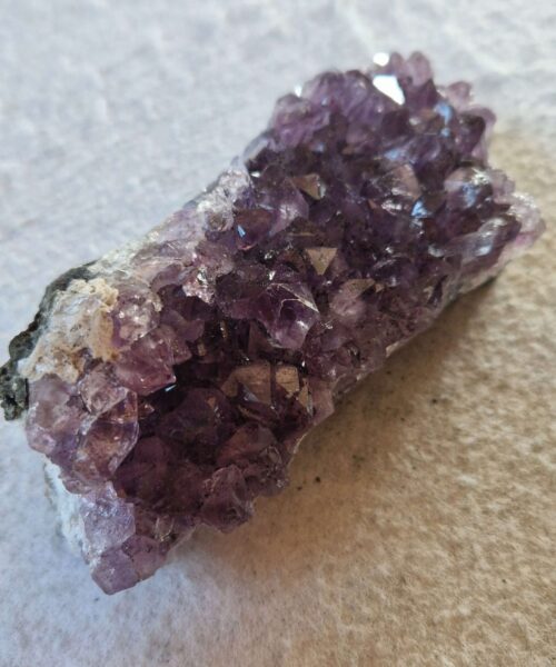 Alternative view of Premium High Grade Amethyst Druzy Cluster Piece 146 - 446g H5xW14xD6cm