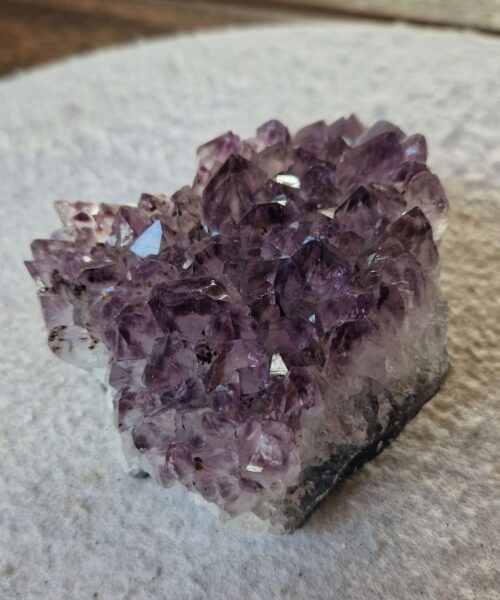 Premium High Grade Amethyst Druzy Cluster Piece 148 - 451g H4.5xW9.5xD8cm - Image 8