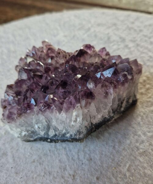 Premium High Grade Amethyst Druzy Cluster Piece 148 - 451g H4.5xW9.5xD8cm