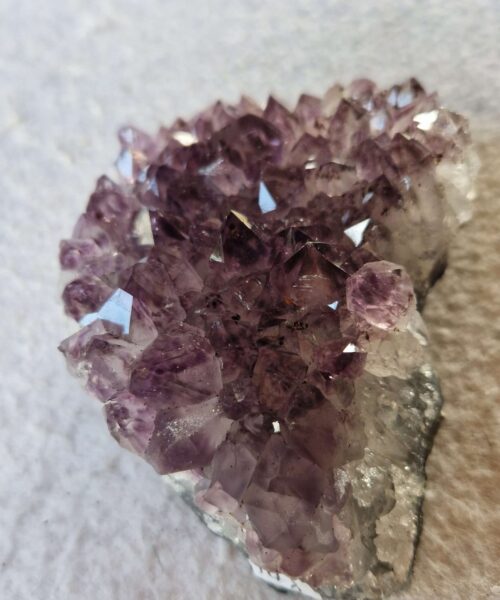 Alternative view of Premium High Grade Amethyst Druzy Cluster Piece 148 - 451g H4.5xW9.5xD8cm