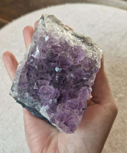 Premium High Grade Amethyst Druzy Cluster Piece 154 - 584g H6.5xW8.5xD7cm - Image 5