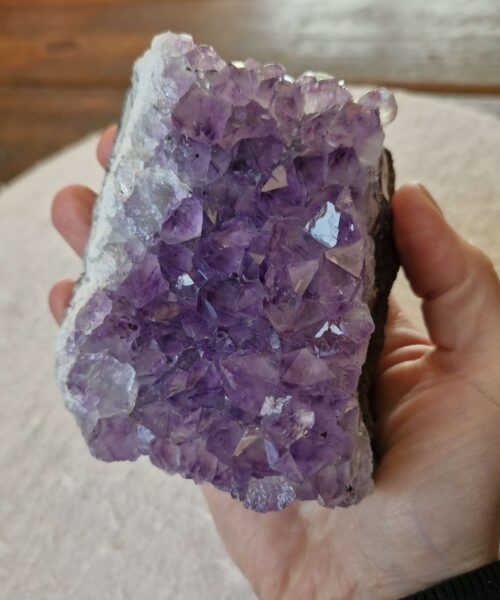 Large Premium High Grade Amethyst Raw Druzy Cluster Piece 169 - 758g H6.5xW10xD8cm - Image 5