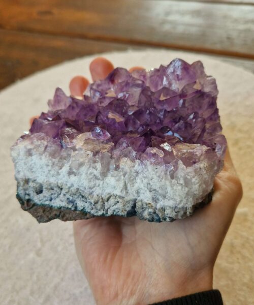 Large Premium High Grade Amethyst Raw Druzy Cluster Piece 169 - 758g H6.5xW10xD8cm - Image 3